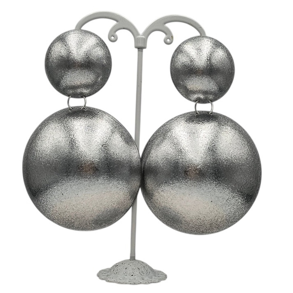 NEW Tarja Balloons Earrings Clip-On Earrings in Silver - Picture 5 of 14